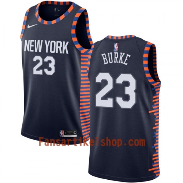 New York Knicks Trikot Trey Burke 23 2018-19 Nike City Edition Navy Swingman - Herren New York Knicks Trikot Trey Burke 23 2018-19 Nike City Edition Navy Swingman - Herren